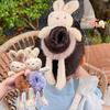 Weiches Plüsch-Kaninchen-Haargummi Elastisches Bequemes Haaraccessoire Cartoon-Tierdesign Stirnband