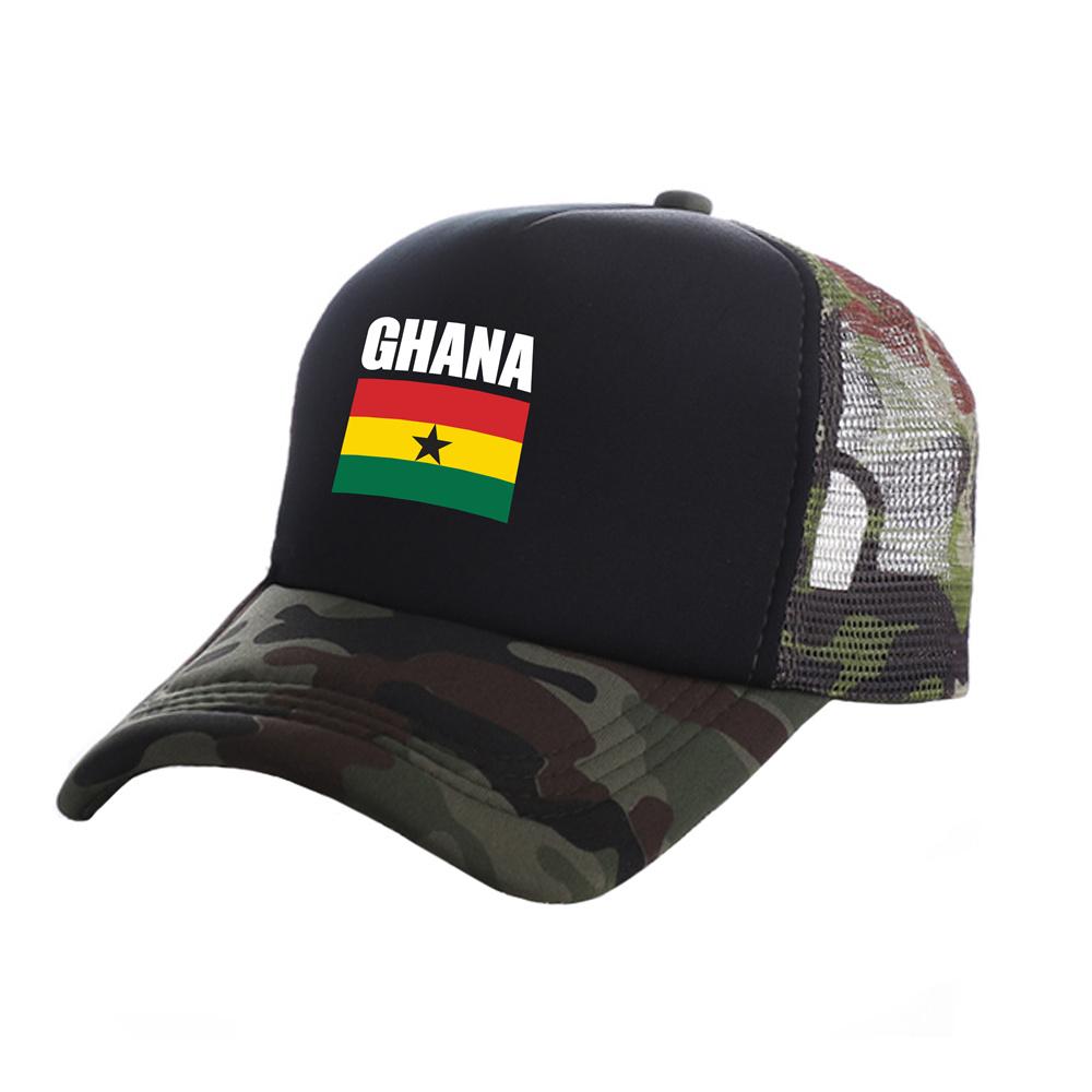 

Ghana Trucker Caps Fashion Cool Ghana Hats Baseball Cap Summer Outdoor Sun Mesh Caps