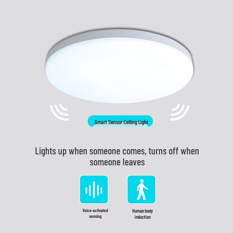 Smart Sensor LED Ceiling Light 220x220x35mm