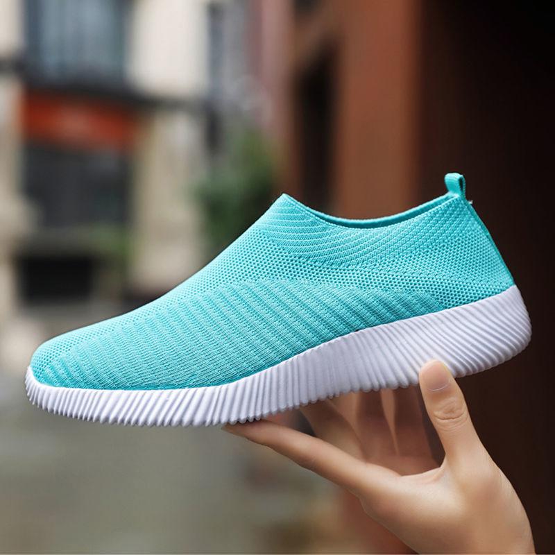 Scarpe in Tessuto Traspiranti Fly Weaving Modelli Coppia Scarpe a Rete Estive Versione Coreana delle Scarpe Basse Singole Casual