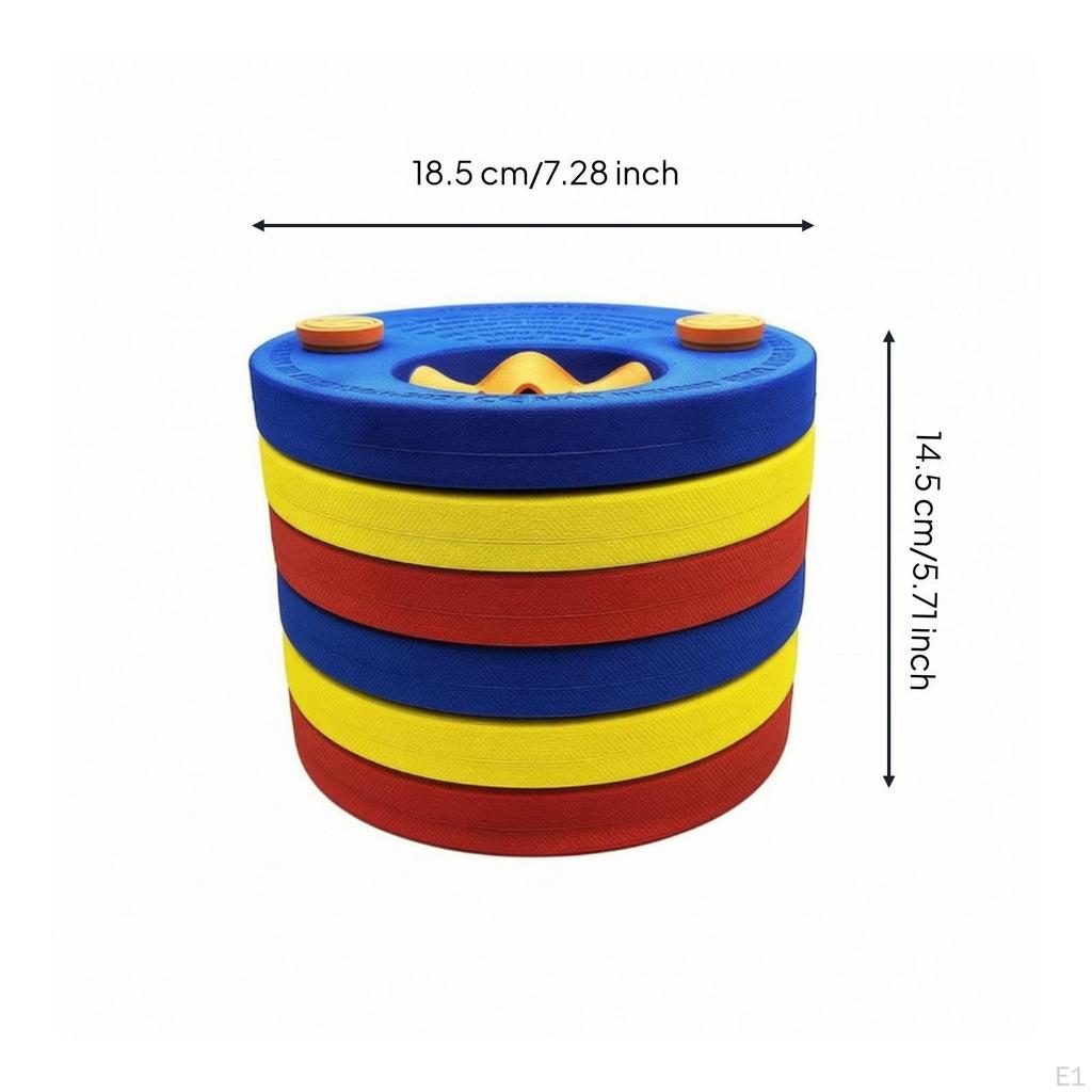 6 Pieces Swimming Float Discs NonInflatable Water Flotation Aids Round Foam Arm Bands for Young
