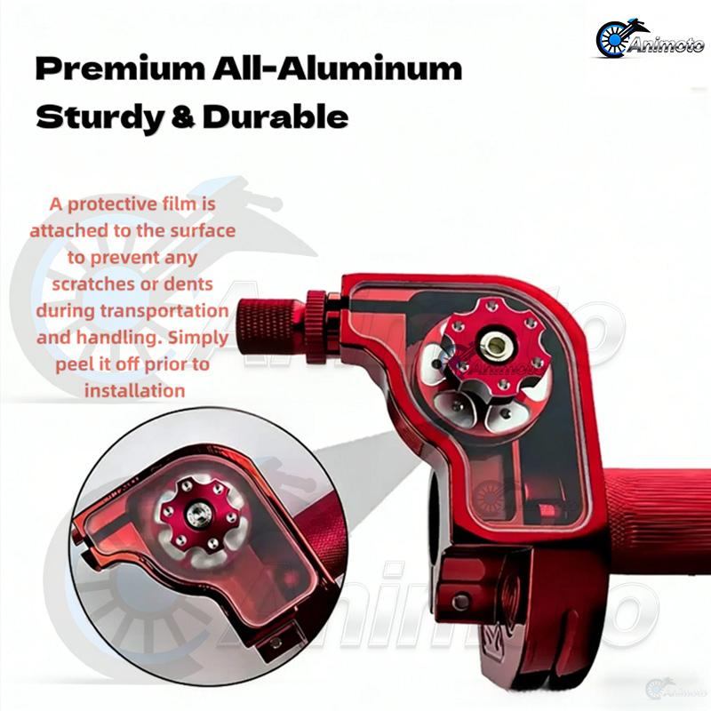 22mm CNC Aluminum Motorcycle Accelerator Handlebar Throttle Twist Grip Twister For Motorcycle Moped Scooter Bike ATV CRF XR KLX