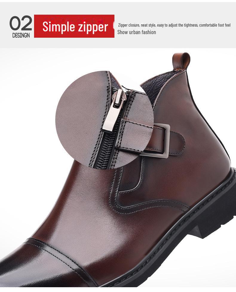 Men’s Genuine Leather Chelsea Boots - Business Formal, Retro British Style, Motorcycle Rider, Short Boots