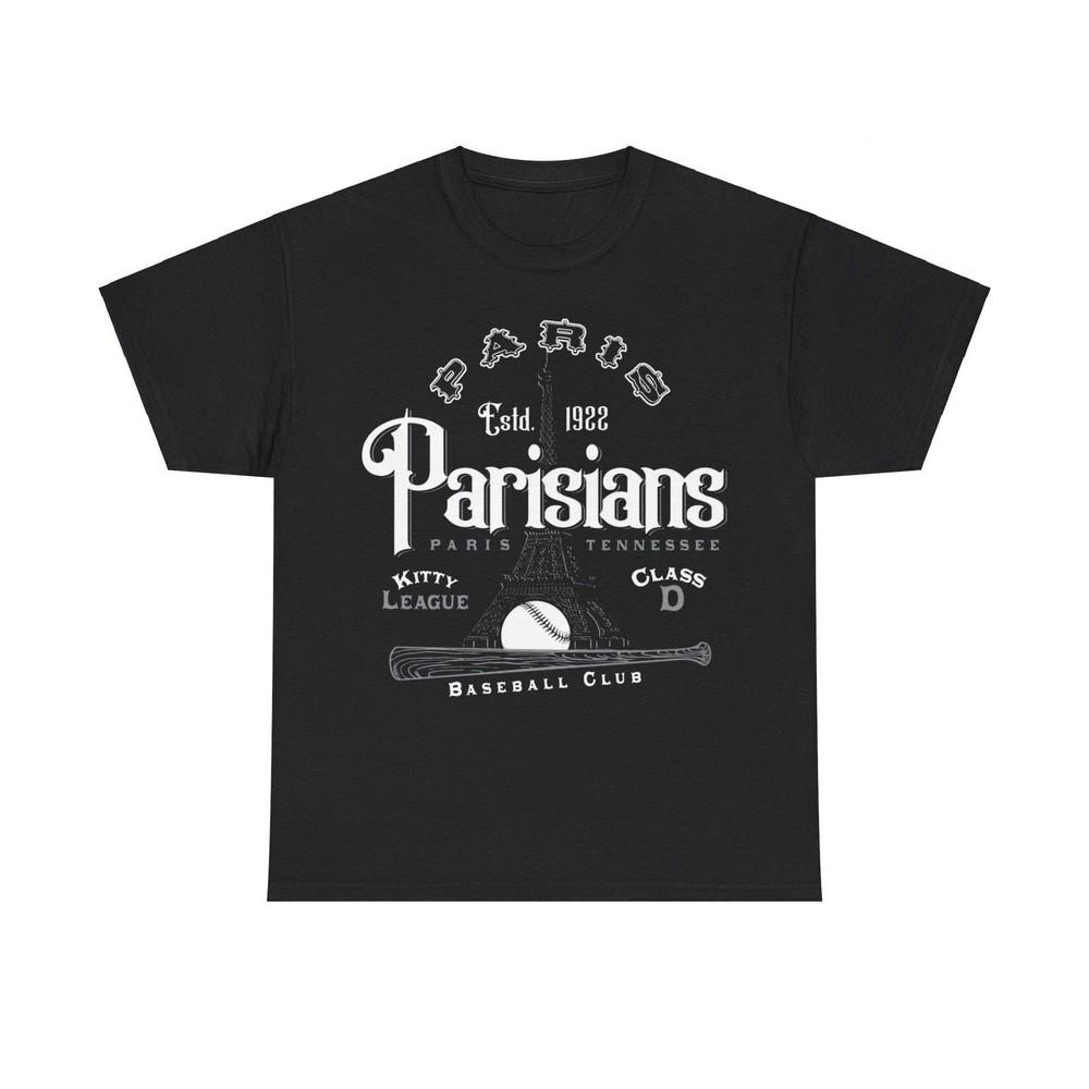 

Paris Parisians Est 1922 Tennessee Baseball T-shirt S
