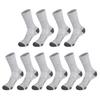 5 Pairs Men Sports Socks Breathable Athletic Crew Socks Color Block Stretchy Cushioned Socks for Workout Jogging Exercise Daily Wear