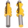 2 stuks 1/2 inch schacht Visstaart Leuning Routerbit Leuning Freesmes Voor Houtbewerking