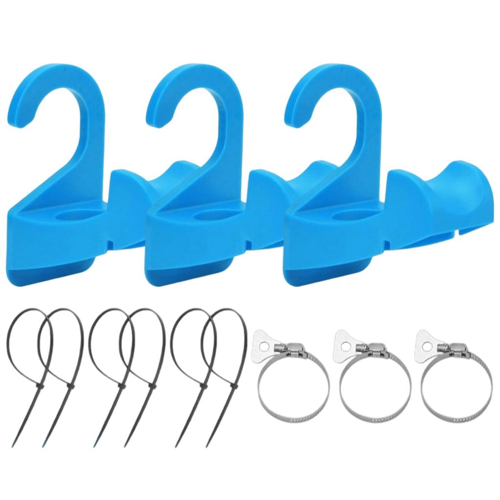 Pool Water Hose Holder 3 Pieces Anti-Slip Tube Support Leak-Proof Swimming Pool Pipe Holders For Indoor Outdoor Garden Farm