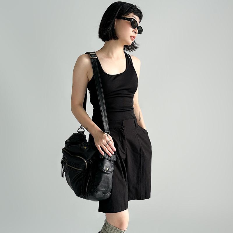 Borsa da Moto Retro Y2K più Venduta: Borsa a Mano di Grande Capacità, Borsa Tote Stile Wasteland, Messenger a Spalla da Donna.