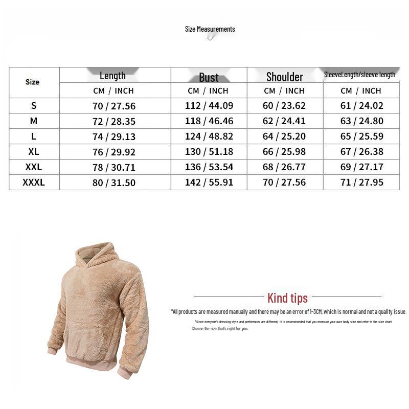 Men's Trendy Winter Casual Fleece Hooded Sweatshirt