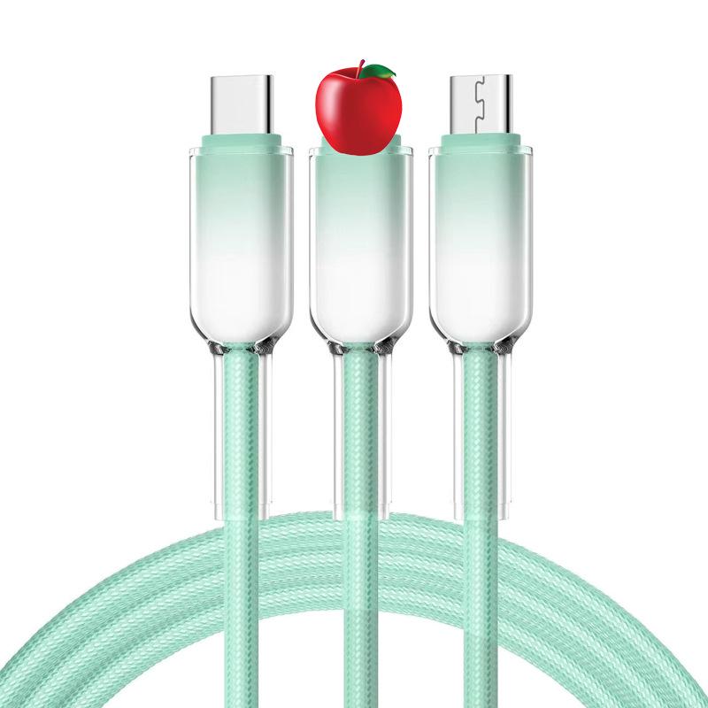 Gradient 120W 3-in-1 Super Flash Charge Cable for Huawei, Type-C, Apple, Android