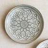Retro Lotus Pattern Ceramic Dinner Plate Household High Value Vegetable Plate Salad Plate 2025 Tableware