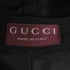Pristine GUCCI Hat Embossed Logo Sherry Line Bucket Black Nylon Mens XL 813534 Used
