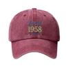 USA 1958 Anniversary Retro Baseball Cap - Men's Curved Brim Hat
