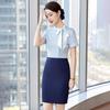 Women's Short Sleeve Bow Tie Uniform Shirt