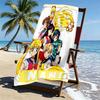 Custom Name Personalized Sailor Moon Print Beach Towel, for Trip Camping Beach Party Home Decor, Birthday Gift for Family & Friends
