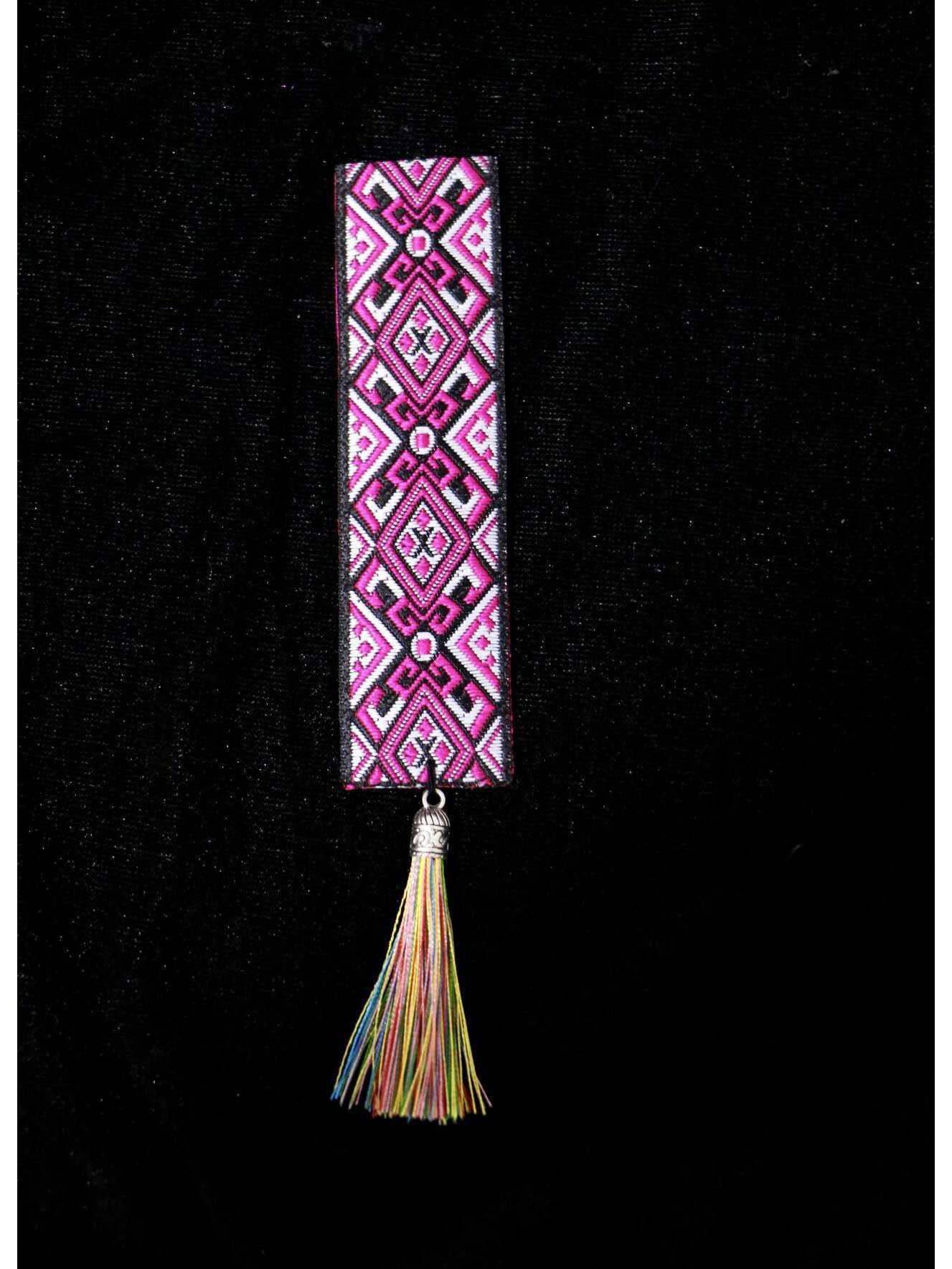 Zhuang and Miao Heritage Brocade Bookmark Collection: Ethnic Pattern Souvenirs