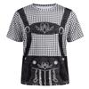 Oktoberfest Birra Bavarese T-Shirt Stampata 3D Germania Lederhosen Grafica T-Shirt Uomo Casual Streetwear Magliette Oversize Top