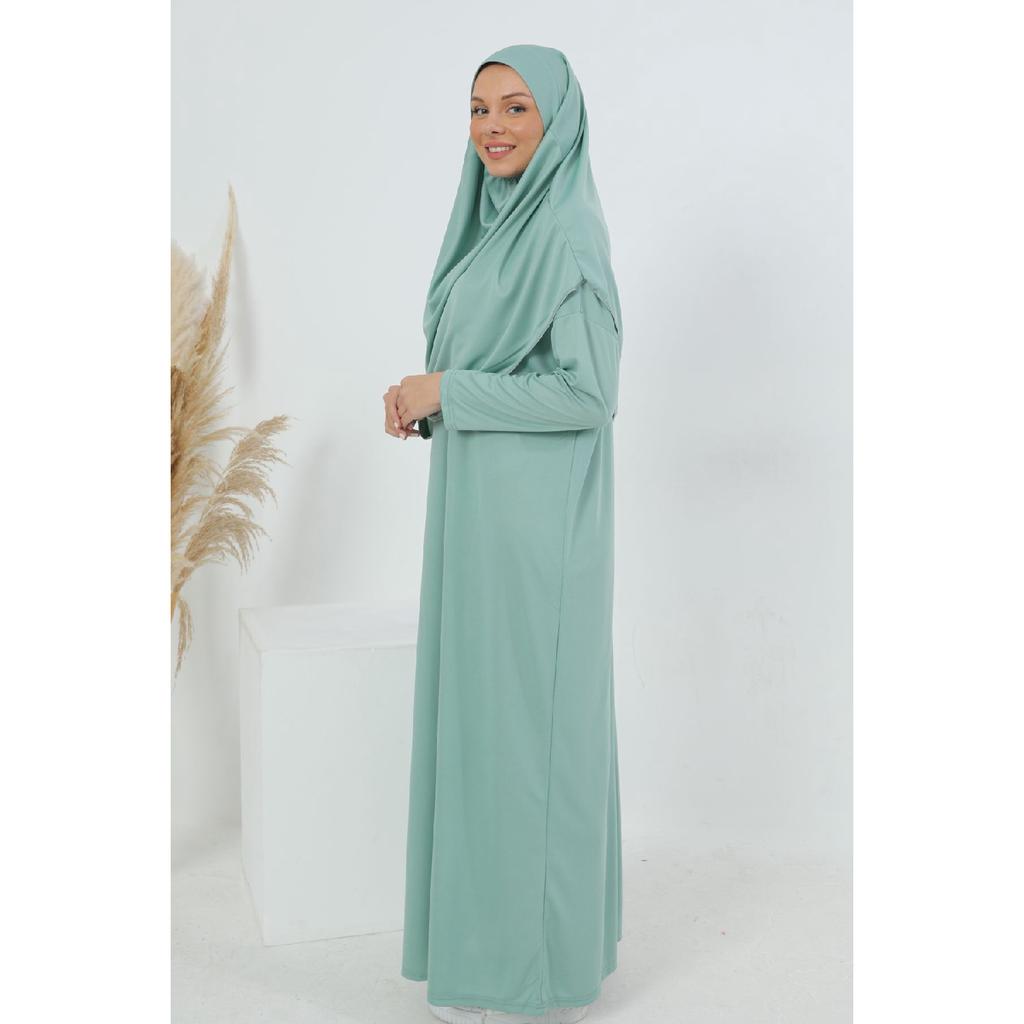 One-piece Prayer Dress, Halter-length, Black