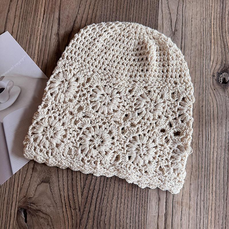 

Handwoven Knit Hat For Women With Breathable Cotton Blend Material For Autumn And Winter Fashion