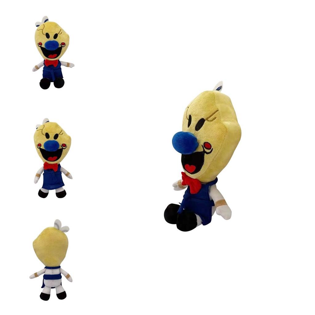 Adorable 25cm Ice Scream Rod Plush Toy Super Soft Stuffed Cartoon Horror Figure