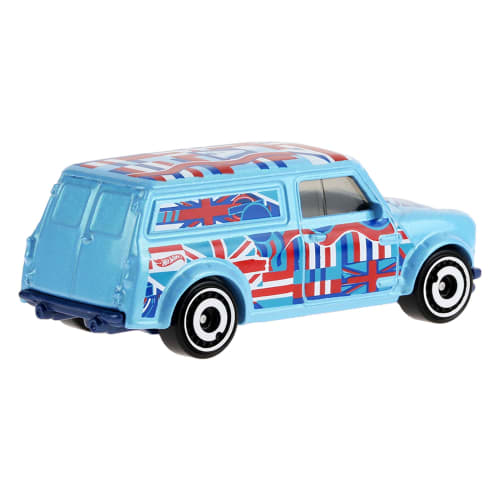 Hot Wheels Basic Car 67 Austin Mini Van Vehicle, Vehicle Toy, Ages 3 and Up, Blue, JFN31