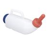 Calf Nursing Feeding Bottle Silicone Nipple PE 2L Spill Proof Calf Milk Feeder for Cattle Sheep
