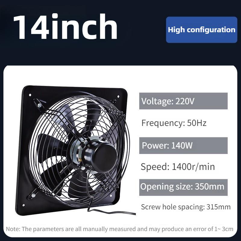 Kitchen Range Hood Powerful Industrial Iron Exhaust Fan Household Efficient Ventilation And Smoke Removal Device