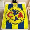 1PC America Football Club Print Flannel Blanket, High Quality All Seasons, Home Decor, Warmth and Comfort, Perfect for Christmas Gifts