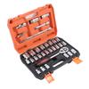 32 Pieces Set 1 2 Inch Drive Sockets Metric 6 Point 12 Point Socket CrV Ratchet Wrench Extension Bar Tool Kit