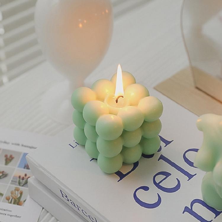Modern Cube Scented Candle Shaped ChicHome Decor Birthday Gift for Girls
