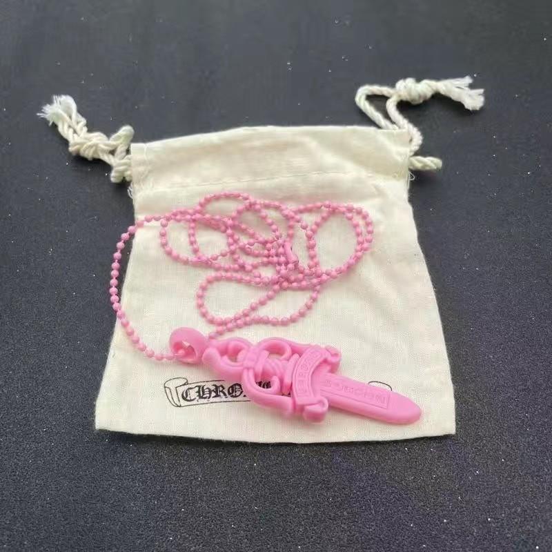 Cross Silicone Gothic Sword Colorful Necklace For Trendy Daily Wear Casual