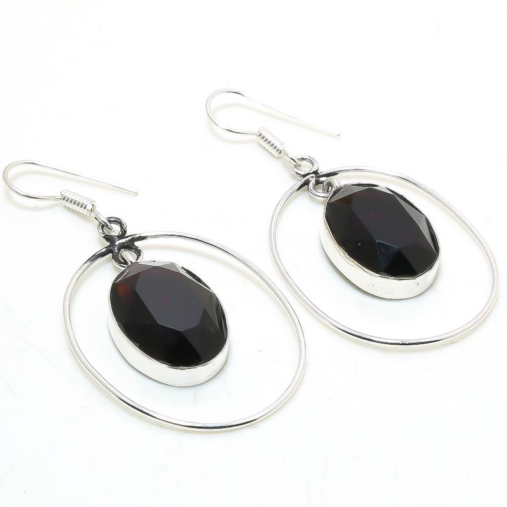 

African Amethyst Gemstone Handmade Drop Dangle Jewelry Earrings 2.10 e1T92