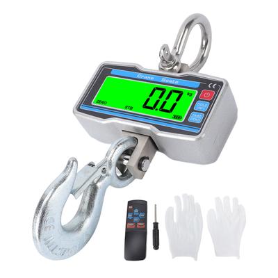 Digitální jeřábová váha 2000 kg 4400 lbs Průmyslová závěsná váha 0,8 palce 5místný LCD displej Přepínání jednotek Podržení dat Tara