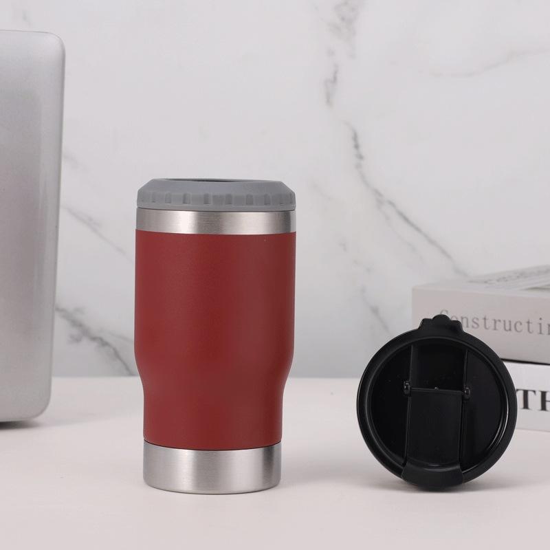 Stainless Steel Mug 14oz Beer Mug with Bottle Opener Double-layer Vacuum Cooler Portable Car Mug