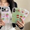 High-End Feel 3D Strawberry Apple Case for iPhone 17, 16 Pro Max, 15 Pro