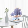 NUOLUX Sailing Ship Model Completed Product Wooden Sailing Ship Model Ship Model Figurine Handmade DIY Interior Tabletop Office Decoration Birthday
