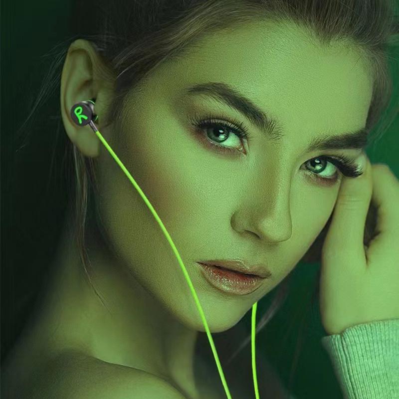 Pffee 3.5mm  Type C Hifi Wired Earphones Game Earbuds Super Bass With Microphone Noise Canceling