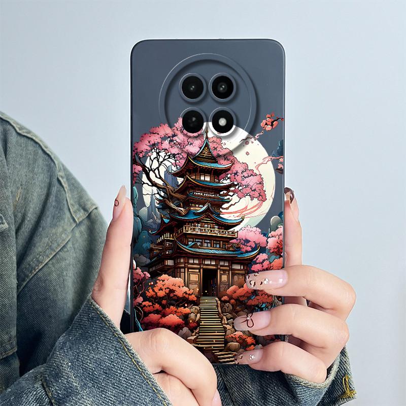 Für Realme 12 5G 12X Narzo 70X Handyhülle RMX3999 RMX3997 Funda Weiches Silikon Süß Bemalt Mode Coque Mit Blumenmuster Abdeckung