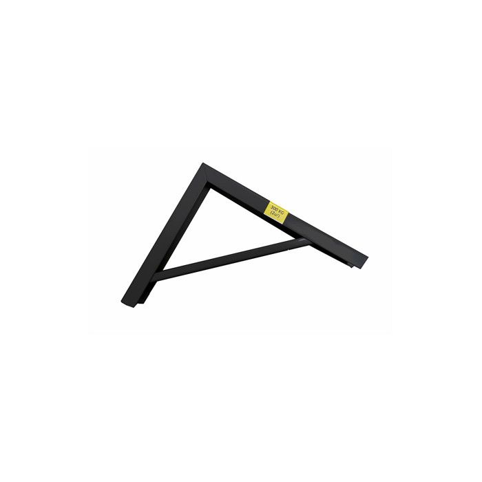 Equerres d'acier noir robuste 18x20cm - GENERIQUE