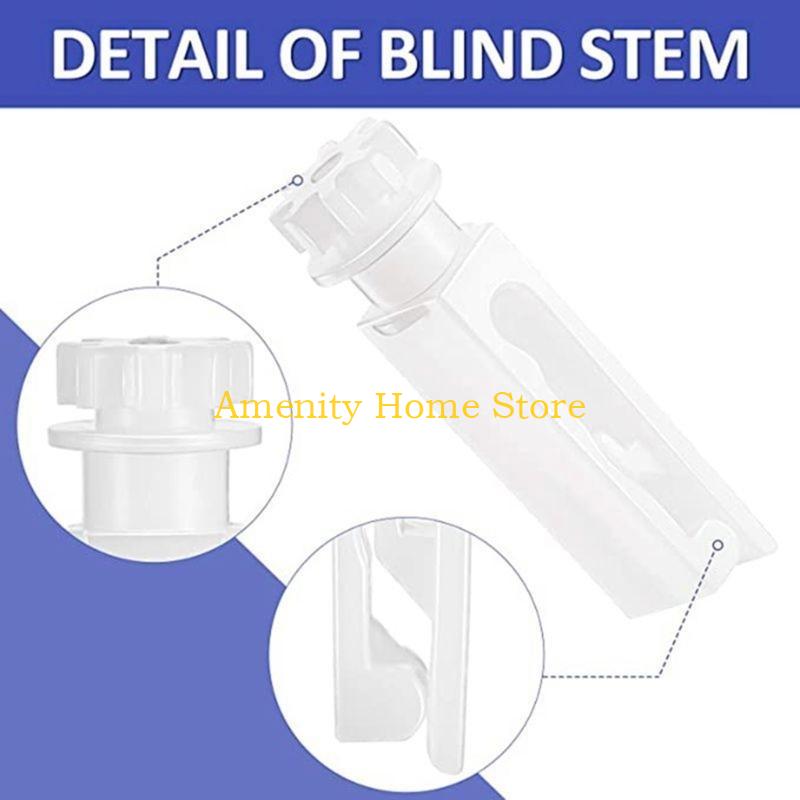 F26C 10Pcs Vertical Blind Repair Stem White Clip for Window Adjustments