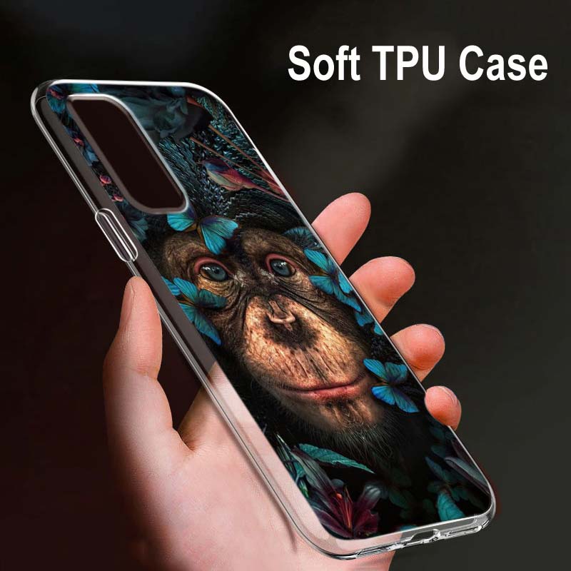 Flor Animal Tigre Para OPPO Reno7 SE 6 5 Z F 4G 5G Find X2 X3 Neo Lite Pro Plus Transparente Suave Funda de Teléfono Coque
