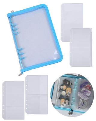 GrooveM Axta Case Axta Case Storage Instax Album Instax Book Collect Refill File Otaku Goods Carrying Portable Otaku Goods Book (A6, Blue)