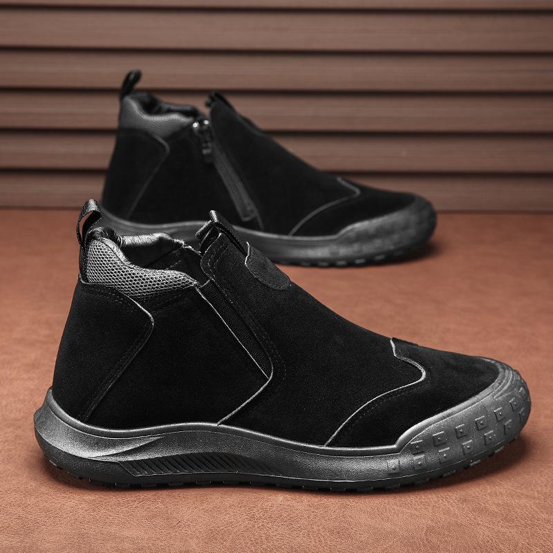 Clearance Men's Shoes Spring New Construction Site Wear-resistant and Non-slip Bag Head Tooling Shoes Versatile One-pedal Lazy Labor Insurance Shoes