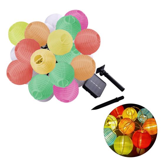 Solar Lantern String Lights 10 Leds Waterproof Garden String Light for Outdoor Yard Balcony Fences Porch Patio Party Decor