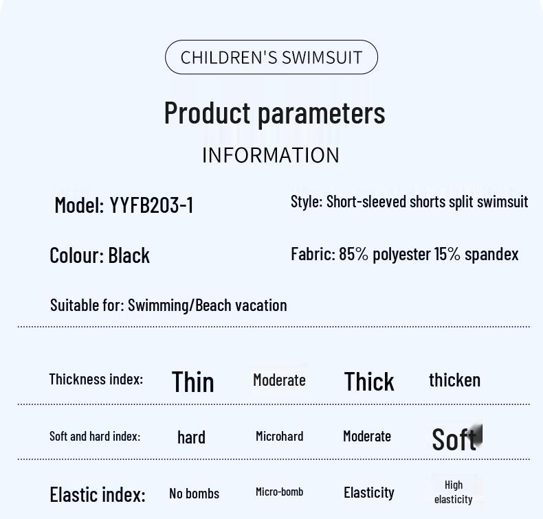 2025 Fat Boy Men's Medium & Large Split Anti-Embarrassment Swimsuit Set for Kids