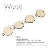 Wooden Leaves 100/200pcs Unfinished Wood Leaves with Holes Blank Wooden Cutouts Ornaments Natural Wood Pieces for Party Craft