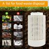 1 Adet Beyaz Plastik Solucan Kompost Kutusu Delikli ve Kapaklı Bahçe Avlu Dış Mekan İçin Uygun Kompost Kutusu
