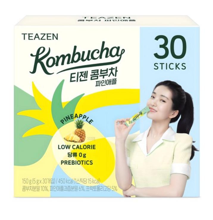 Teazen Kombucha Powder 5g × 30 Sachets (Flavor Options)