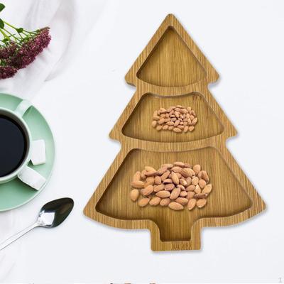 Christmas Serving Tray Dessert Dish Platter Food Plate for Coffee Table Party