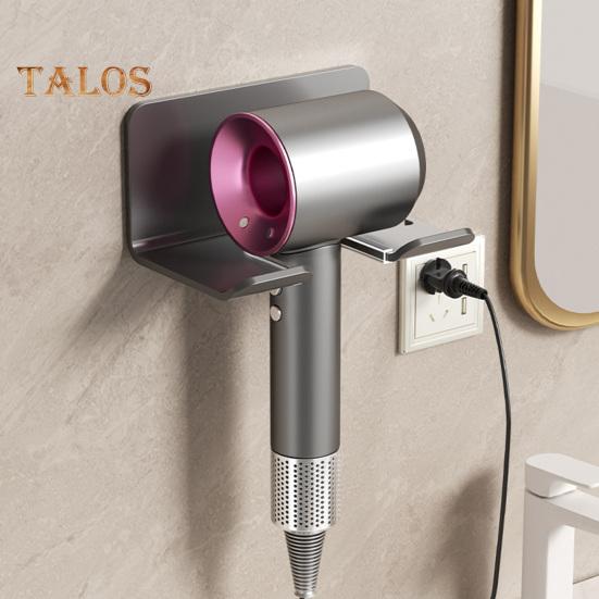 Uchwyt na suszarkę do włosów, ścienny stojak do przechowywania prostownicy do włosów, łatwy montaż, organizer łazienkowy, wieszak druciany do uporządkowanego przechowywania